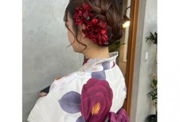 とうかさんヘアセットと浴衣着付け～Lien(リアン　中区立町)園山　七彩ブログ