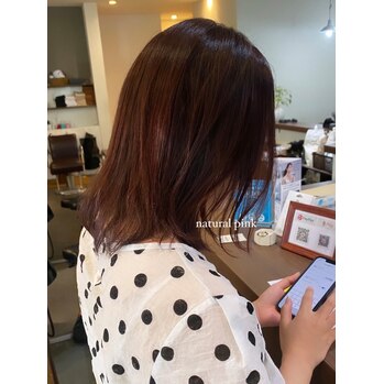 narumi ” natural pink ”～voice　hair(ボイスヘア　東原店)難波江　成美ブログ